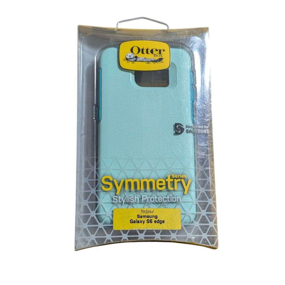 i3. Otterbox Symmetry Phone Case for Samsung Galaxy S6 Edge In Aqua‎ Sky
